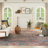 Machine Washable Southwestern Blue/Red Area Rug-1583150432