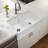 Platus 33'' L Double Bowl Fireclay Kitchen Sink-32984600