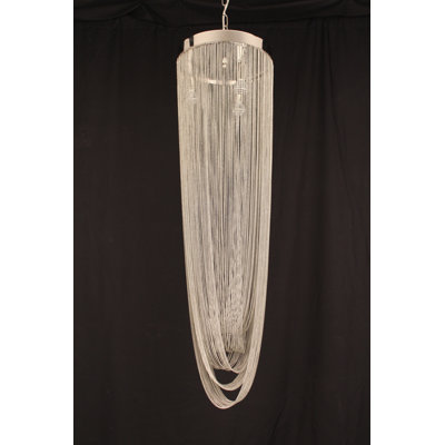 3 - Light Chrome Unique/Statement Pendant