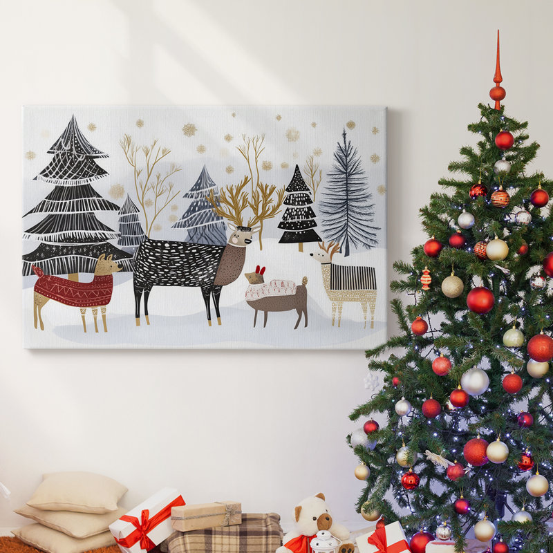 Christmas Holiday Arts - Toile tendue avec châssis XMA171320, H 18 po x l 27 po