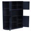 Armoire de vestibule multifonctionnelle gauche / droite en bleu antique, avec rangement et un arbre-1300798314
