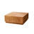 Modern Burlywood Solid Wood Square Coffee Table