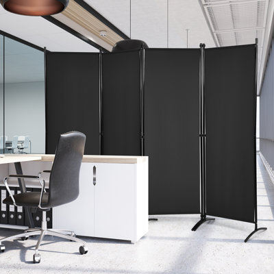 Nashe 220cm W x 173cm H 4 - Panel Folding Room Divider