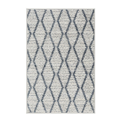 Tapis de zone ivoire contemporaine