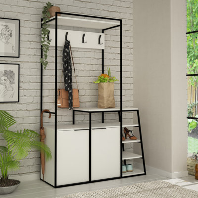 Arbre d'entrée moderne avec rangement pour chaussures - Meuble d'entrée - Meuble d'entrée