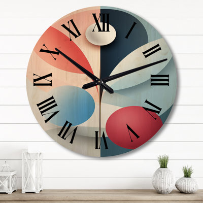 Horloge murale en bois massif Pandich