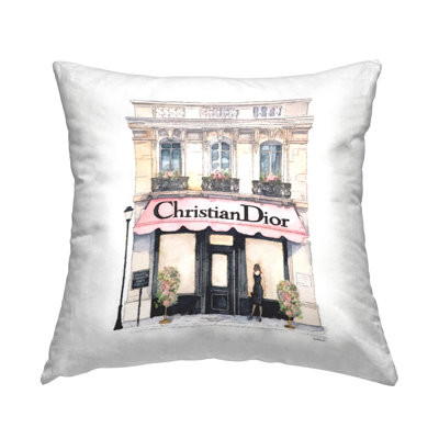 Stupell Industries Glam Fashion Storefront Printed Throw Pillow by Amanda Greenwood