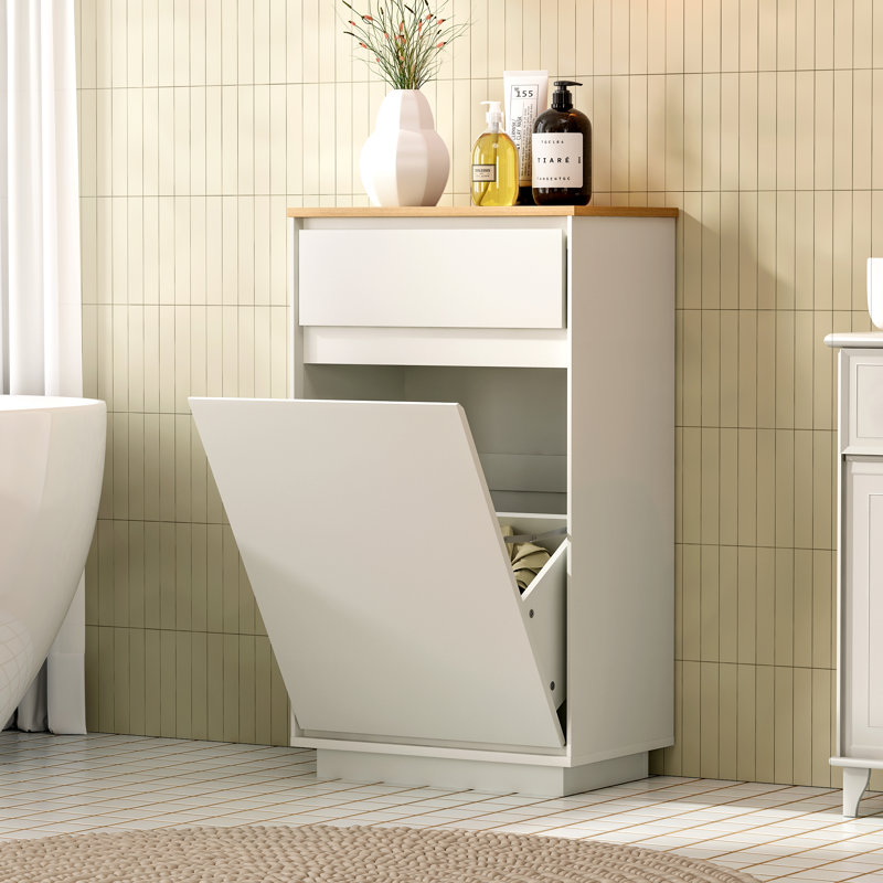 Armoire à poubelle 10 gallons, Blanc