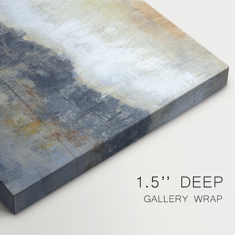 Cool Grey Horizon I -Galerie enveloppée Cavas, H 24 po x l 36 po