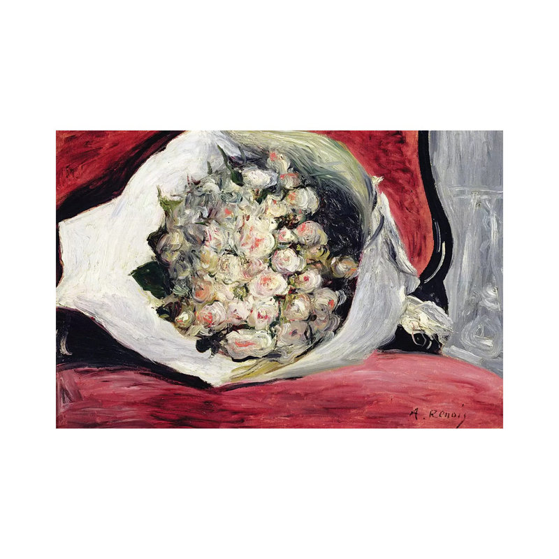 Bouquet In A Theatre Box, C.1878-80 by Pierre-Auguste Renoir - Wrapped Canvas Gallery-Wrapped Canvas Giclée