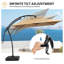 9' X 11' Patio Cantilever Umbrella With Weighted Base-122902797