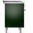 ILVE Nostalgie II Series 36 inch Dual Fuel Range with 6 Burners, Griddle (Glass Door)-98168271-124968149