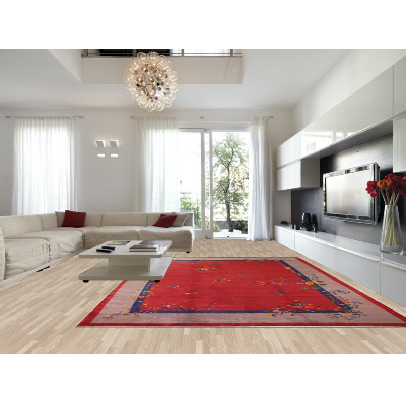 Tapis oriental Art Deco 11 x 15