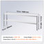 Double surdimensionnée, double surdimensionnée en acier inoxydable, surdimensionnée à deux niveaux de 12 po x 72 po, table de préparation réglable en hauteur pour cuisine, restaurant et atelier-134638438