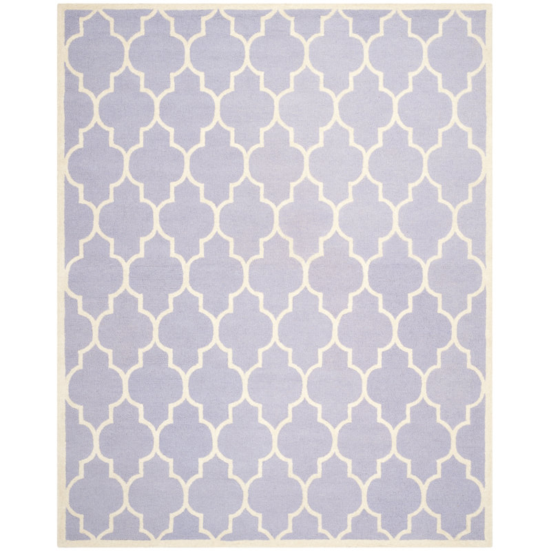 Cannen Hand Tufted Wool Geometric Rug, Rectangle 8' x 10'