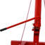 Grue de levage pliable pour moteur de 2 tonnes, grue pour atelier, grue en acier robuste avec 6 roulettes en fer (rouge)
