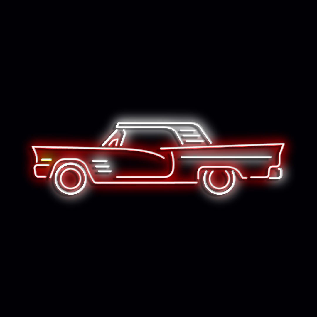 Neon Sign Car Wall Décor