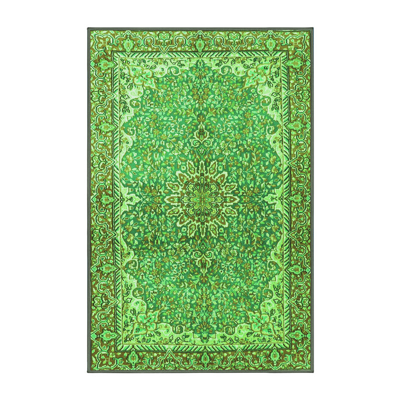 Amandah Washable Oriental Indoor Rug, Rectangle 5' x 7'
