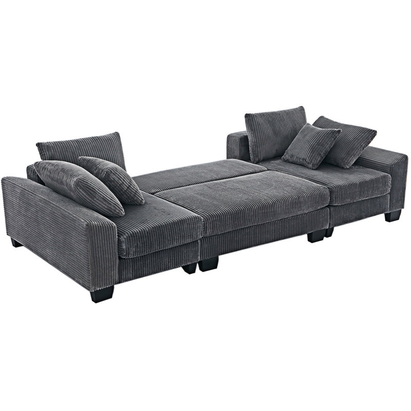 Canapé-lit convertible Upholstery, Gris foncé