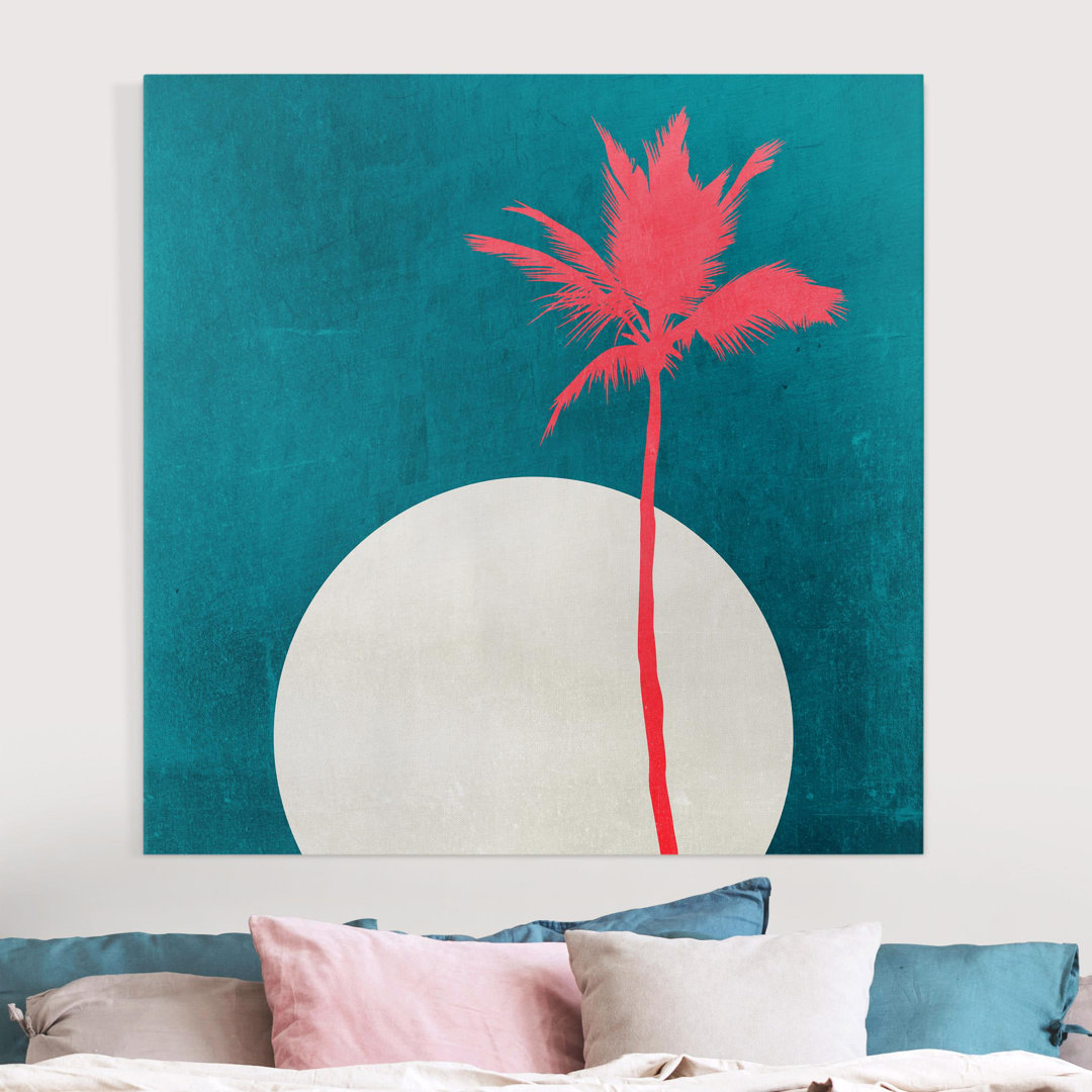 Leinwandbild Palm Caribbean von Boris Draschoff