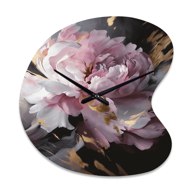 Horloge murale asymétrique en métal Harmonious, Petit