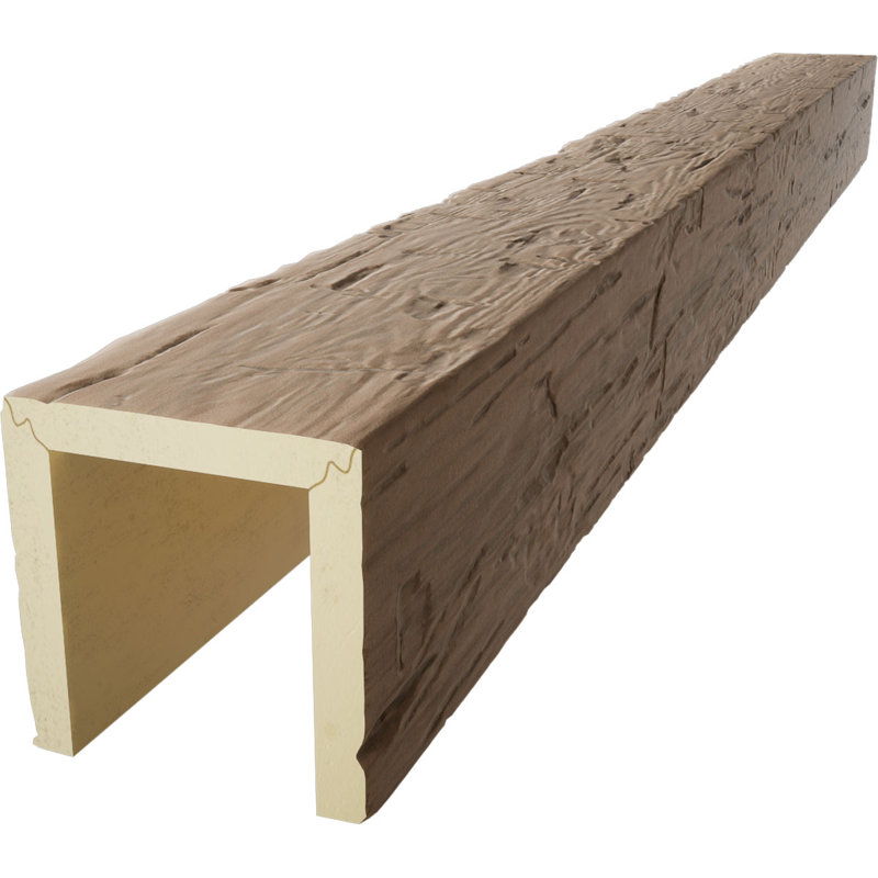 Slate Hand Hewn Faux Wood 8' Ceiling Beam