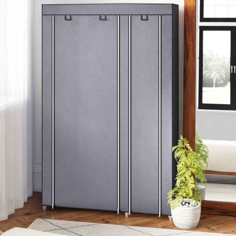 Mccary 110cm Portable Wardrobe, Grey