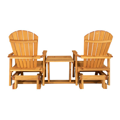6 Ft. Cedar Fan-Back Settee Glider, Amish-made