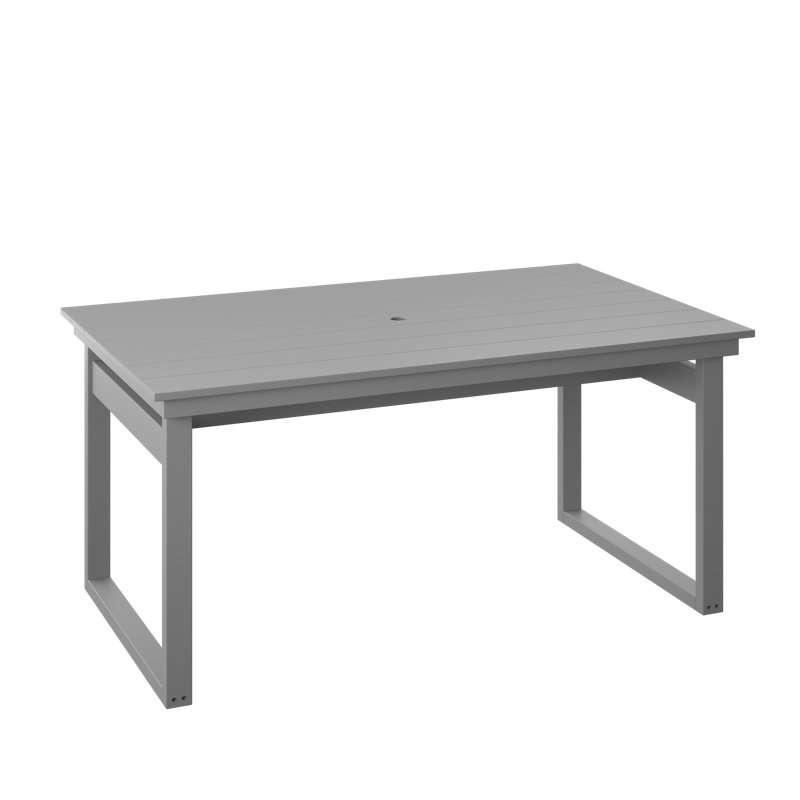  Table moderne de 38 po x 64 po. Gris clair, Gris clair, H 30 po x l 64 po x P 38,5 po, Gris clair