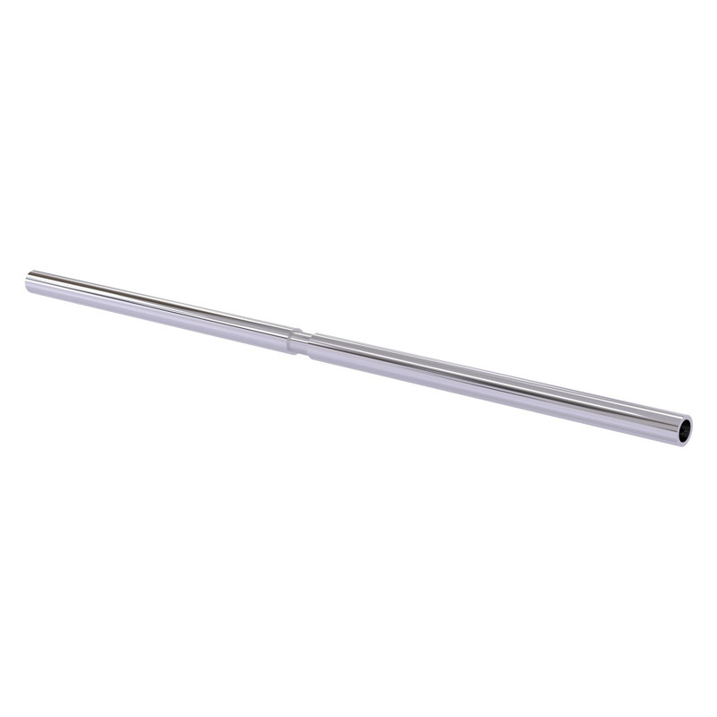 Tringle droite de rideau de douche Field Cut, l 60 po, Chrome poli