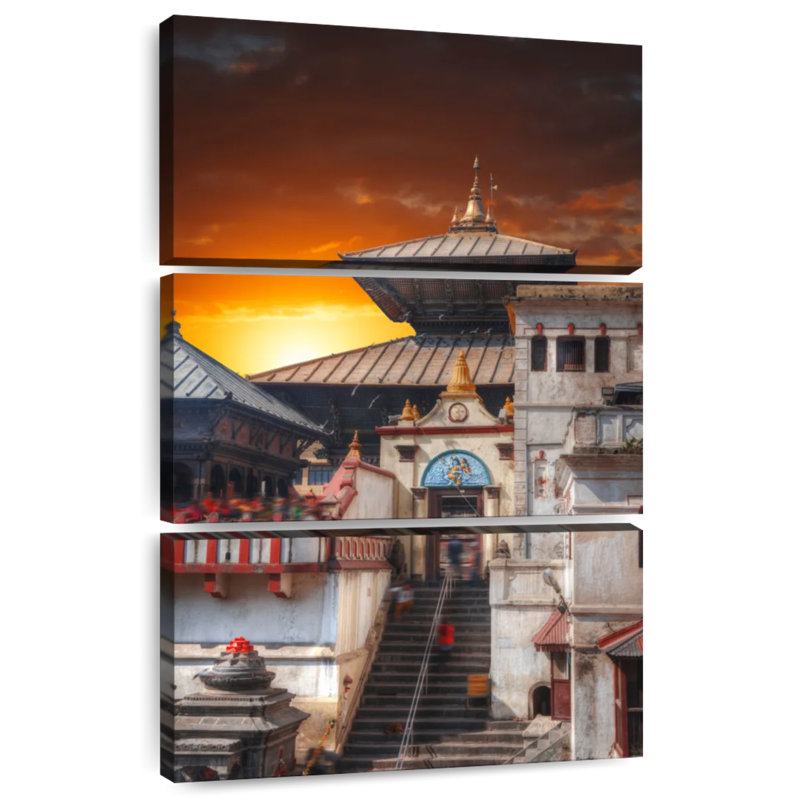 Lilie Pashupatinath Temple, H 32 po x l 20 po