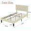 Lit plateforme tapissier Candelaria avec tête de lit capitonnée réglable, cadre de lit en tissu de lin avec tête de lit capitonnée à boutons, aucun sommier requis, support à lattes en bois, lit tapissier moderne pour la chambre à coucher-1284791951-1308152024
