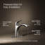 Rival Single-Handle Pull-Out Kitchen Sink Faucet With Two-Function Sprayhead-1212840041