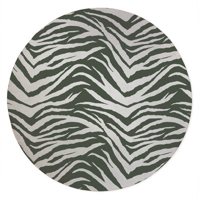 Zebra Patch Non-Slip Outdoor Rug