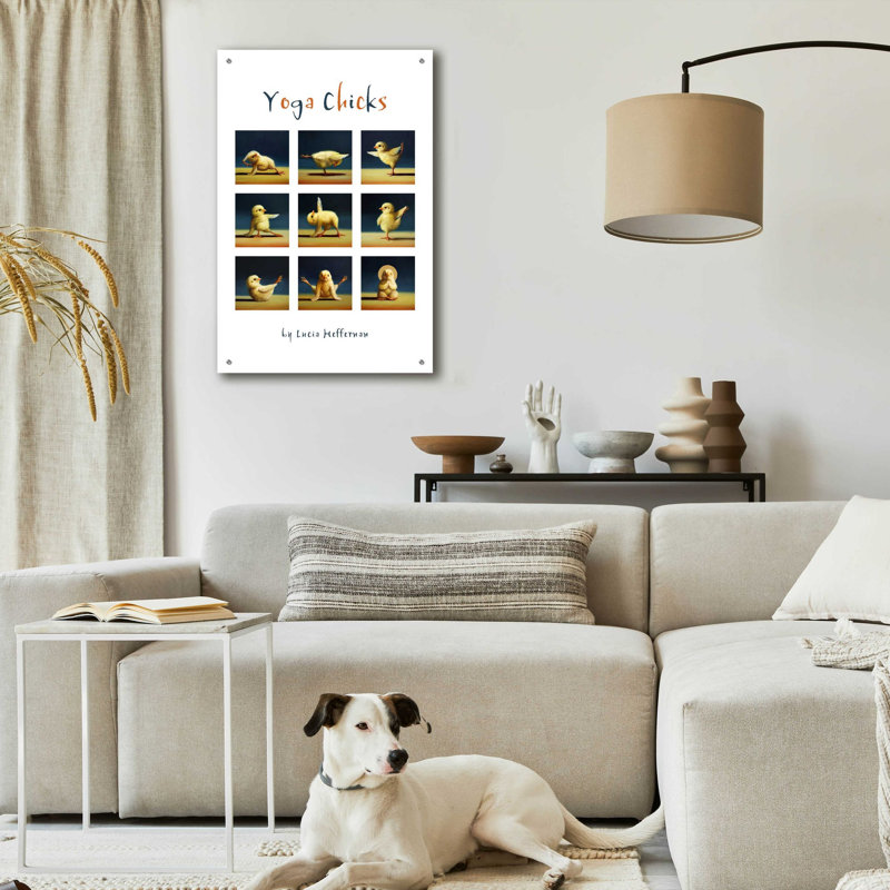«Yoga Chicks Collage» par Lucia Heffernan, H 36 po x l 24 po