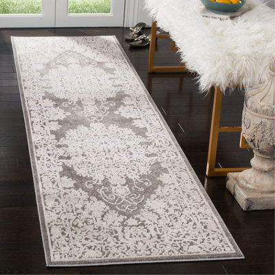 Calidia Oriental Dark Gray/Cream Rug