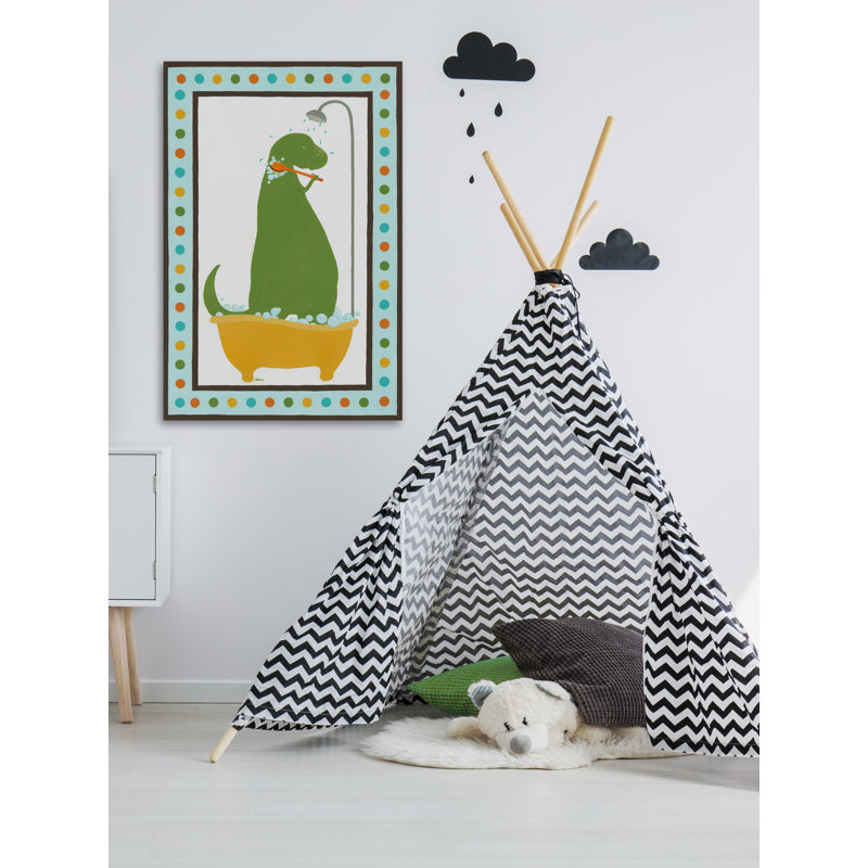 «Parente Rub-a-Dub Dino II», reproduction sur toile tendue, H 12 po x l 8 po x P 1,5 po