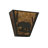 Rustic Lodge Flush Mounted Sconce