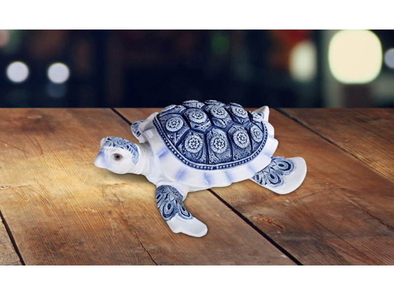 Figurine de vie marine bleue et blanche Abbi