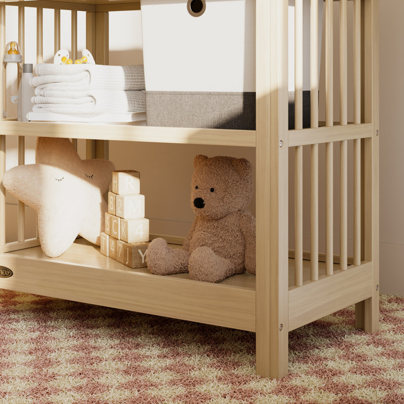 Teddi Changing Table with Pad, Driftwood