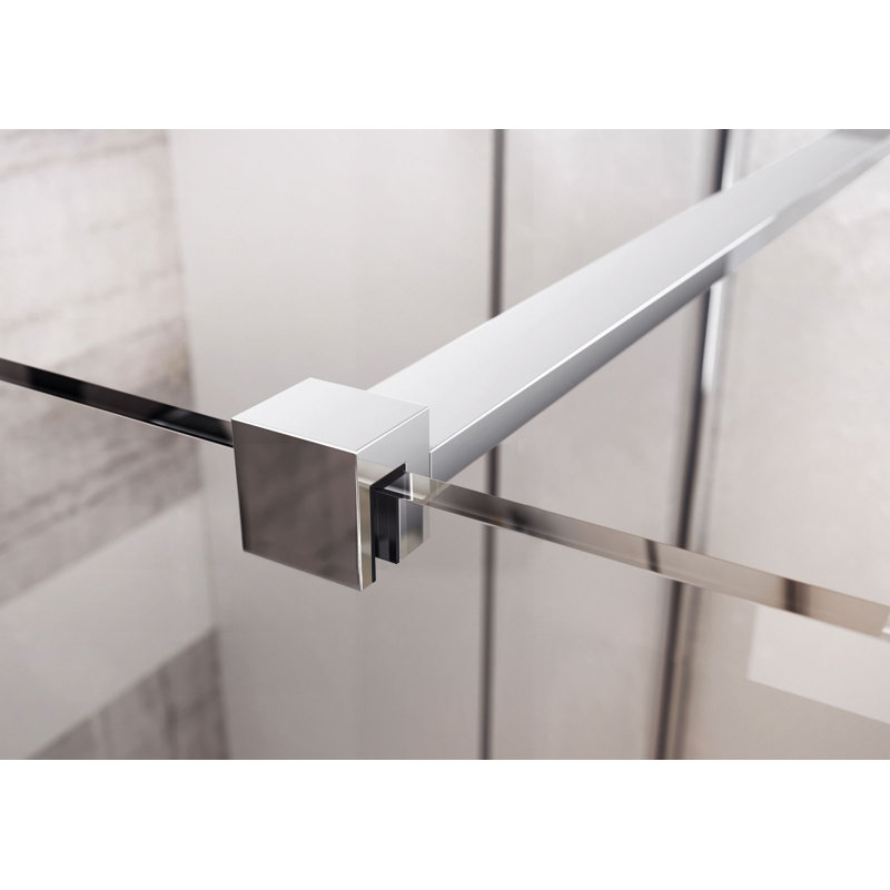Gough 1080mm W x 2000mm H Semi-Frameless Fixed Glass Panel with Glass