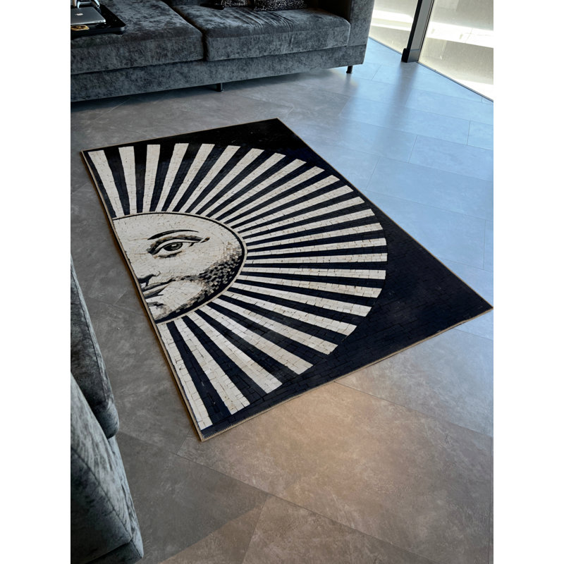 Tapis intérieur / extérieur Kenzingtyn, Rectangle 4 pi 8 po x 6 pi 7 po