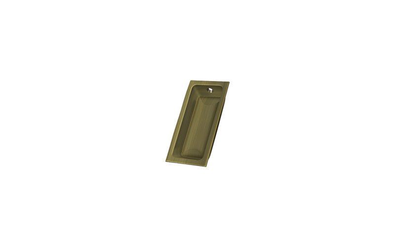 Flush Cup / Bin Pull, Antique Brass