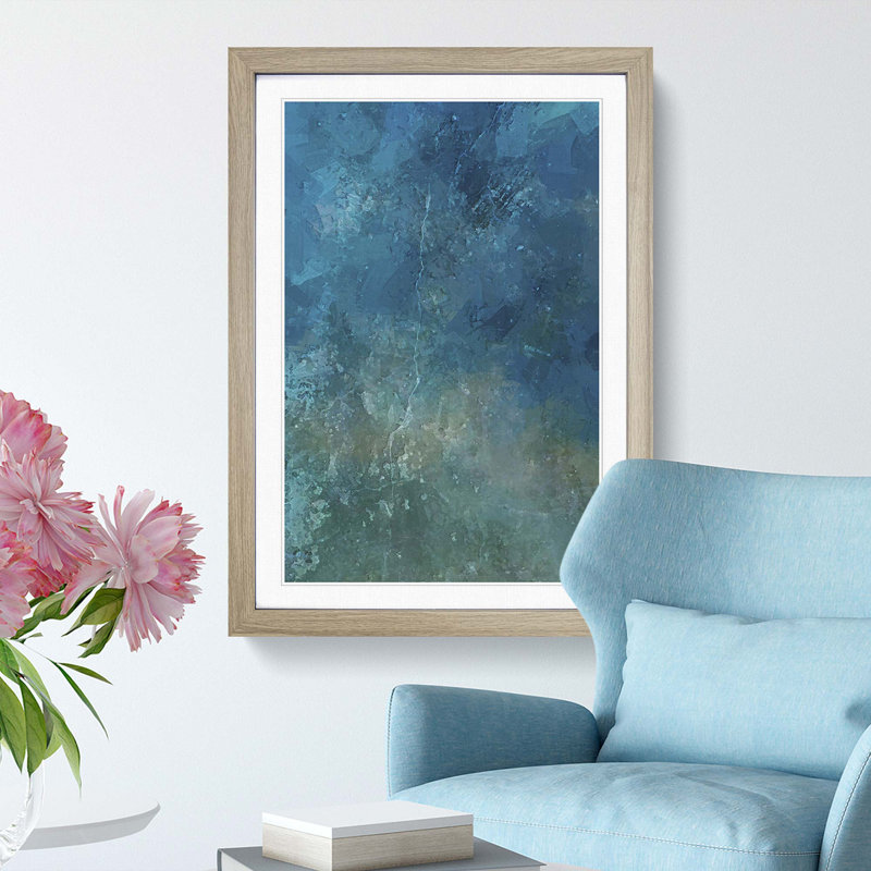 A Daydream in Abstract - Framed Print, 45cm H x 33cm W x 2cm D, Oak Framed