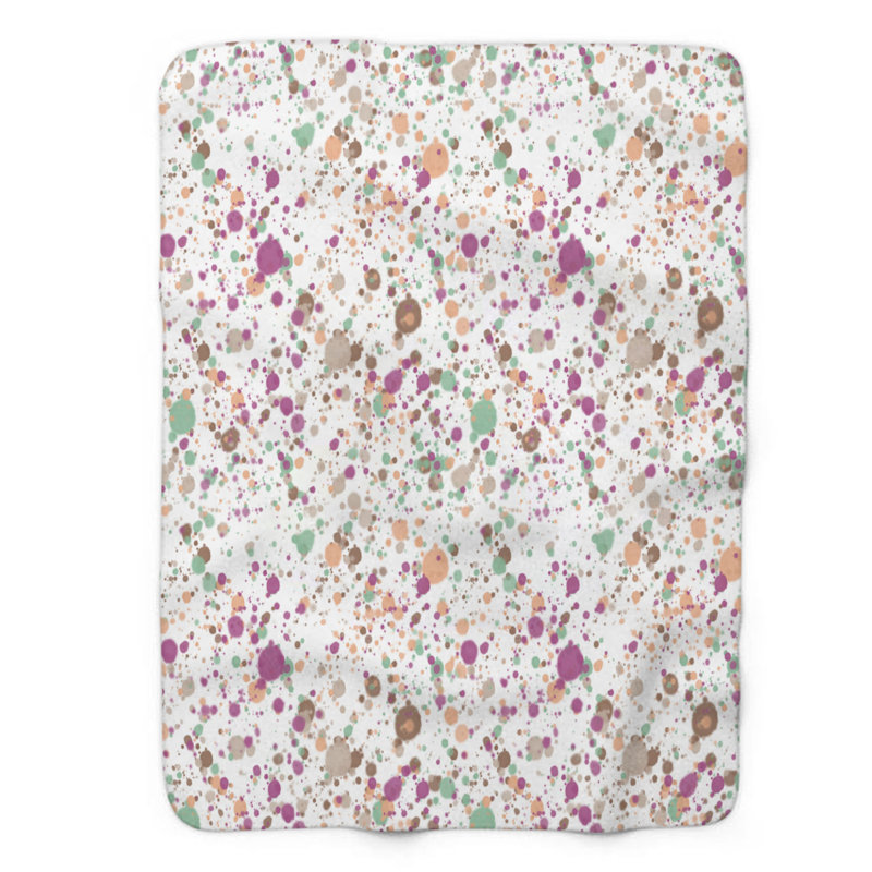Ocean Tones - Couverture sherpa de qualité supérieure 1 pièce, Grand lit