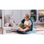 Chaise de plancher, chaise de plancher pliable à 5 positions pour enfants avec dossier réglable, éponge douce et housse en velours, pour adultes et enfants, utilisation intérieure / extérieure, méditation, jeux, camping (gris)-1483939365