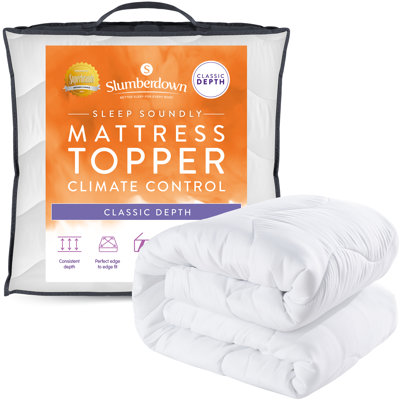 Sleep Soundly Climate Control Mattress Topper, 2.5cm