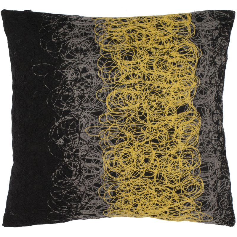 Simon Embroidered Reversible Throw Pillow