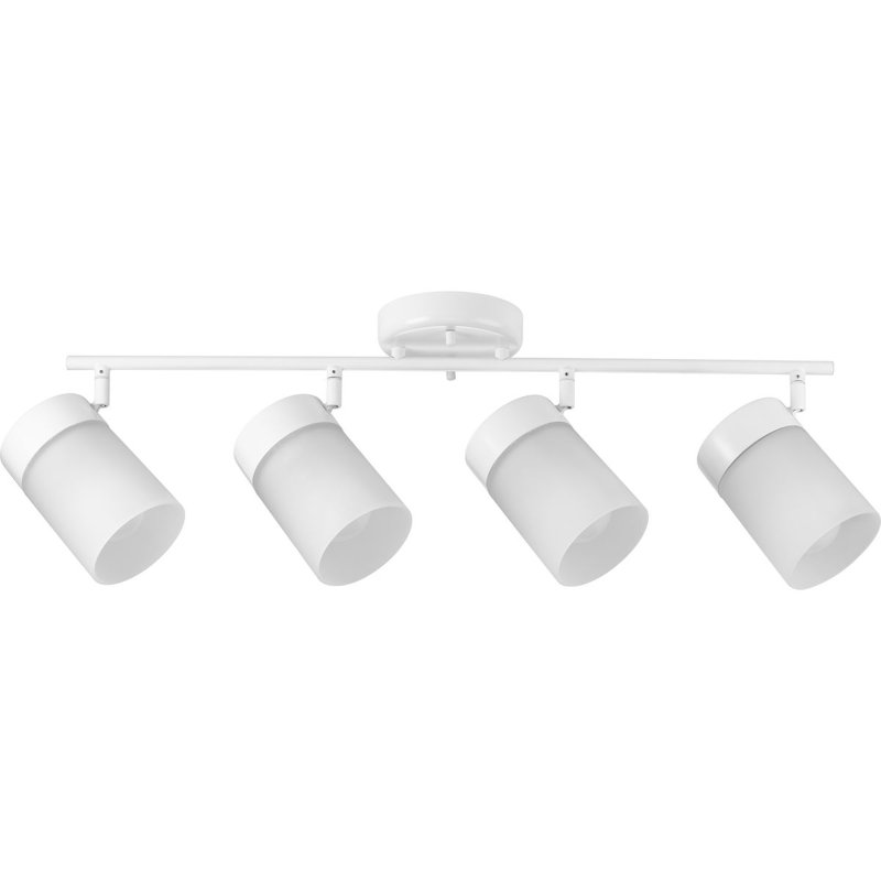 Rail blanc satin à quatre têtes, Blanc satiné