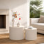 Ensemble de 2 tables basses gigognes Beige
